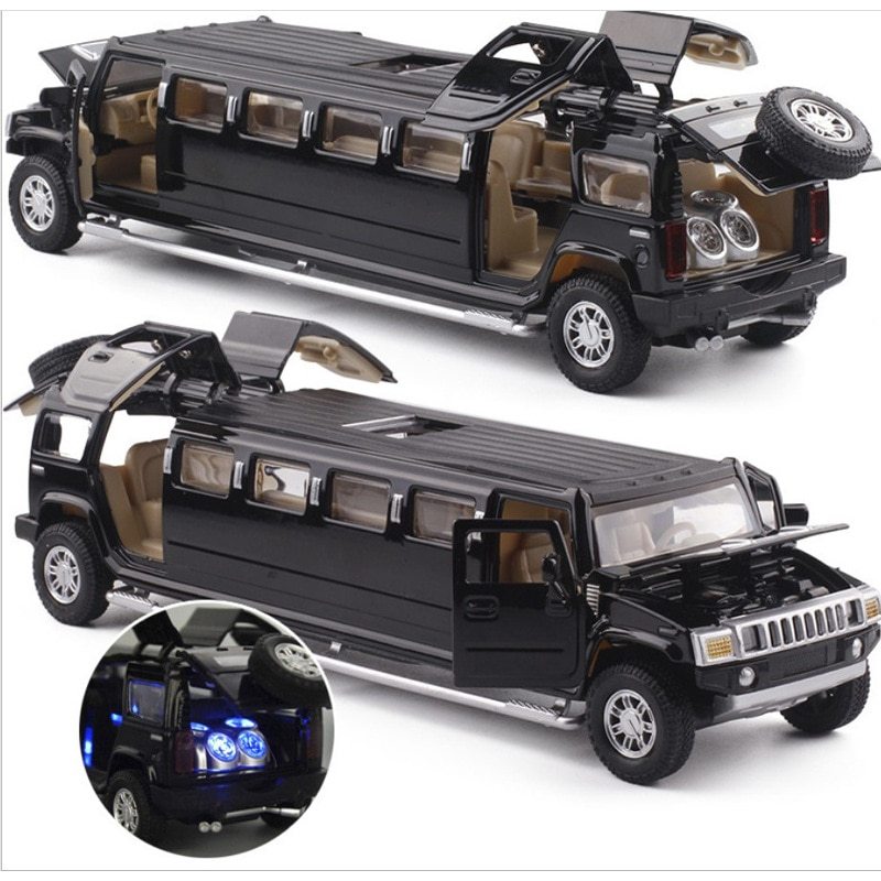 MMS 1:32 Hummer H6 extended alloy car model